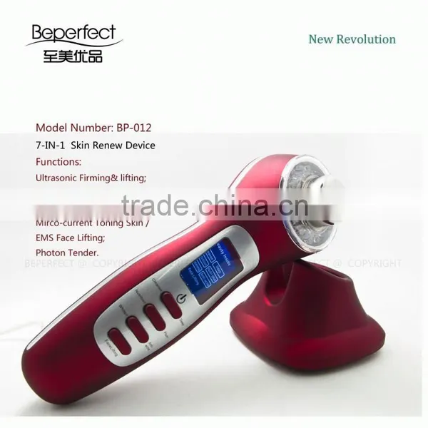Multifunction Ultrasonic Japan Face Massager Acne Treatment photo-4