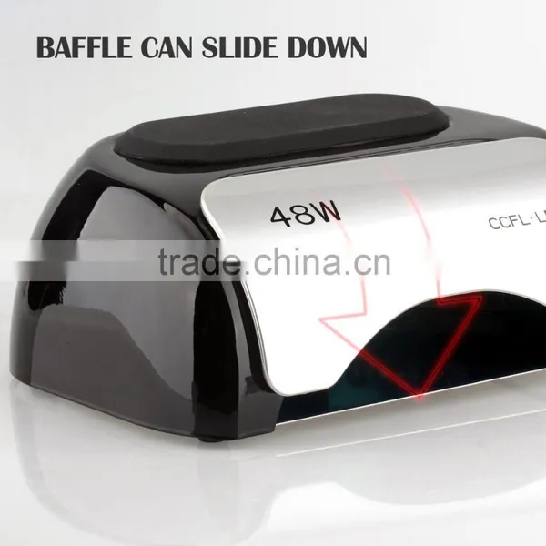 China Factory Fast Curing Time 48w Led +ccfl Nail Lamp With Mini Fan Inside photo-4