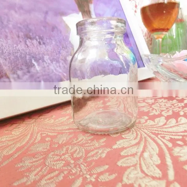 2 Oz/60ml Clear Glass Empty Bottle With Cork Mouth