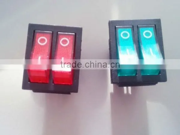 double press botton thermostat switch 16A 250v Oven Dump Switch with CE red and white