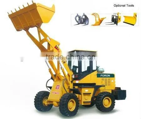 wheel loader 1.8 tons ZL18 2 years guarantee lowest price hot sale in 2014