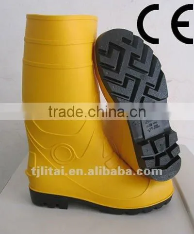 2015 HOT Rain Safety Work Shoes Boots,PVC Mining Safety Boots With Steel Toe photo-5