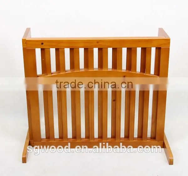 Professional Factory Top Quality 2 Panels Extended Wooden Pet Gate photo-3