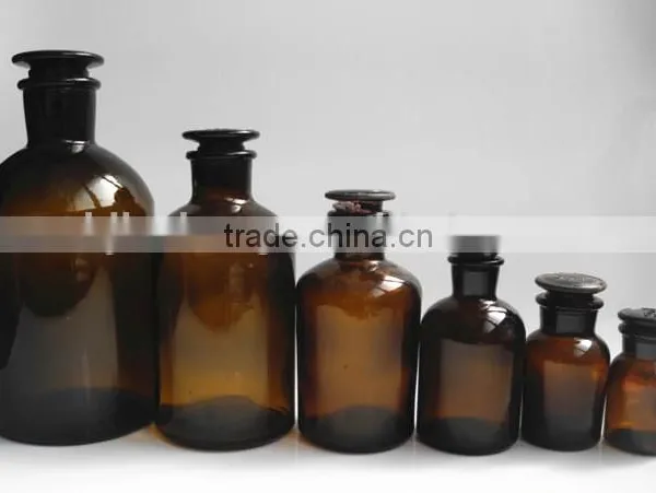 Amber Medicament Glass Lab Bottle for Chemical Reagent photo-2