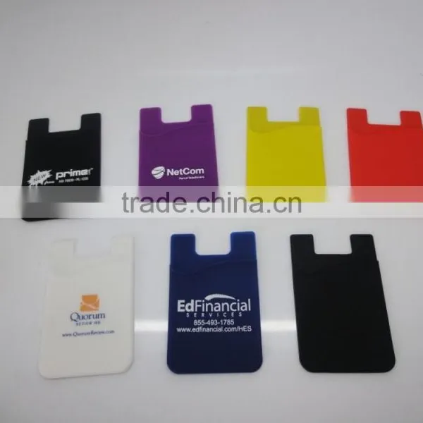 3M Sticker Silicone Smart Wallet for Cell Phone/mobile Phone Pouch photo-5