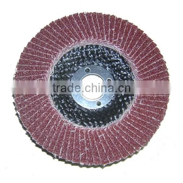 Aluminum Oxide Abrasive Flap Disc With Plastic Cover photo-2
