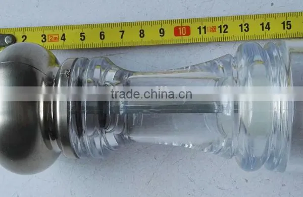 SE-137S-2 Acrylic Pepper Mill With Stainless Steel Head photo-2
