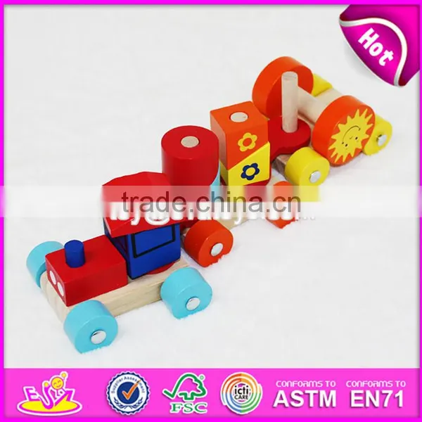 2017 New Design Funny Children Play Wooden Train Toys W04A295 photo-4