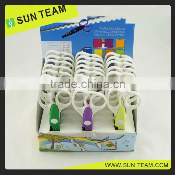2016 NEW Wholesale Colorful Zig Zag Shaped Craft Scissor photo-4