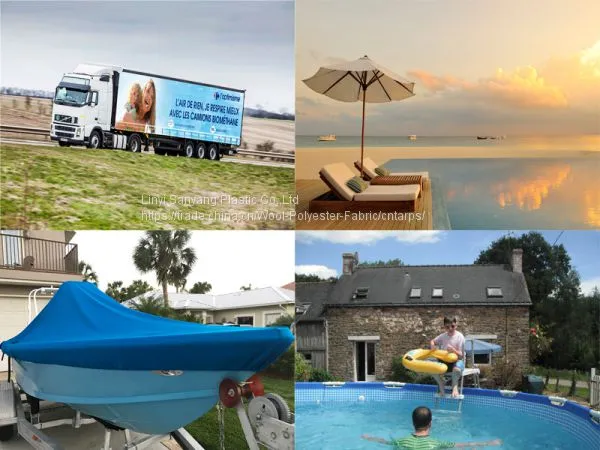 Wholesale Make Sunshade Reinforced PVC Laminated Tarpaulin Coated Tarp photo-3