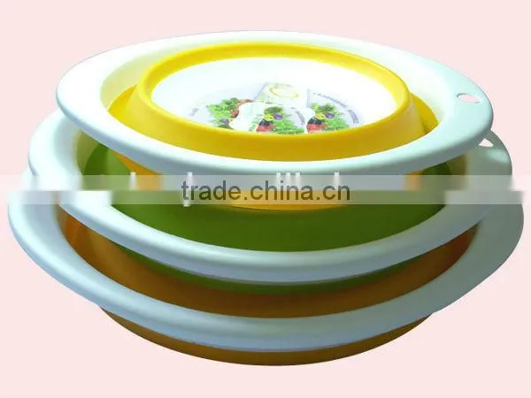 Silicone Collapsible Plastic Telescopic Folding Rice Colander photo-2