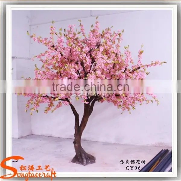 Wedding Favors Artificial Cherry Blossom Potted Plant for Wedding Table Flower Centerpiece photo-3
