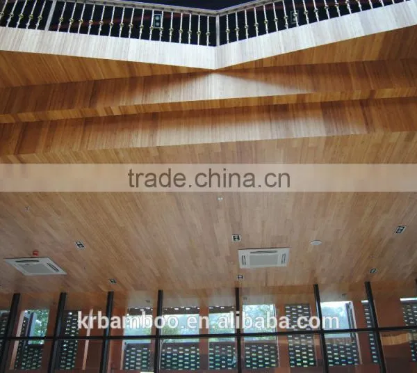 Carbonized Horizontal Matt Finish Bamboo Ceiling Panel With 20 Years Durable Quality for Indoor Use photo-2