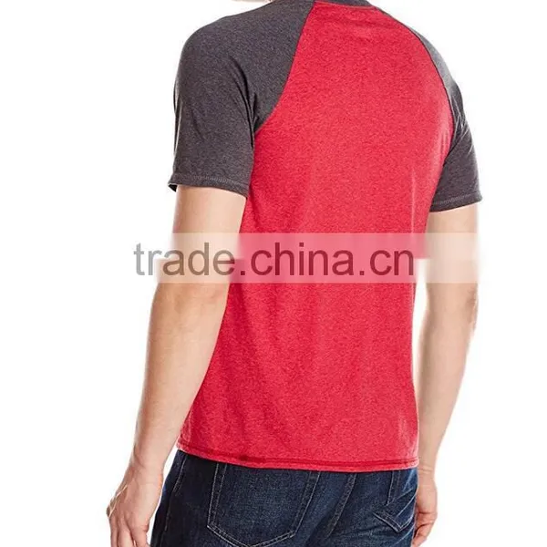 Cotton Polyester Casual Loose Fit Simple Design Short Raglan Sleeve Baseball T-Shirt Manufacturers In Guangzhou photo-2