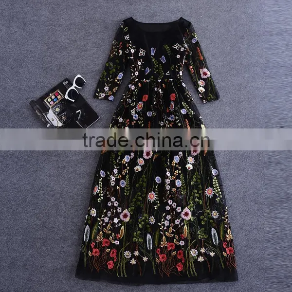 Gypsy Pop Line Evening Dresses Lace Dress Fabric photo-5