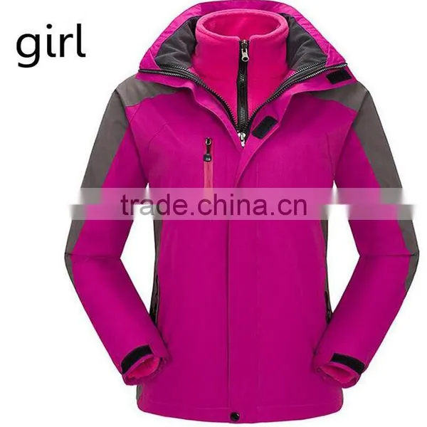 2017 Outdoor Jacket Long Sleeve Waterproof 3-in-1winter Jackets for Women photo-3