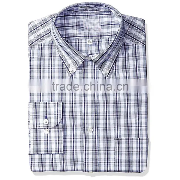 2017 Trend Office Long Sleeved Men's Flannel Plaid Shirts photo-3