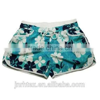 100 Cotton Custom Printed Women Beach Shorts photo-2