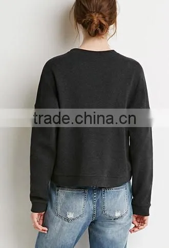 In 2015 the Spring and Autumn Period and the New Classic Irregular Loose Long-sleeved Cotton Fleece photo-3
