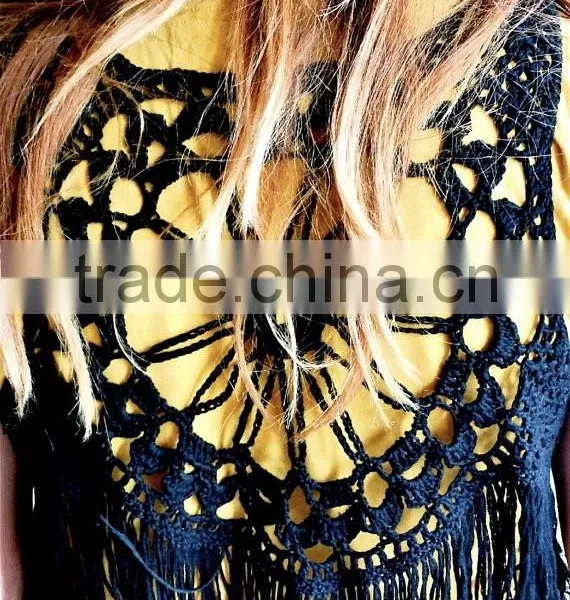 Wholesale Festival Fashion Women Crochet Vest photo-4