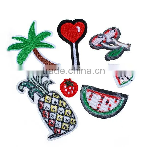 Fabric Iron On Patches At Random Fruit Cactus Custom Logo Patch photo-2