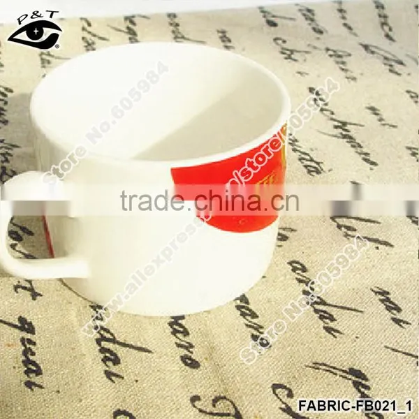 Casual Franch Letter Printed Zakka Fabric Linen&Cotton Fabric Household DIY Patchwork Textile photo-3