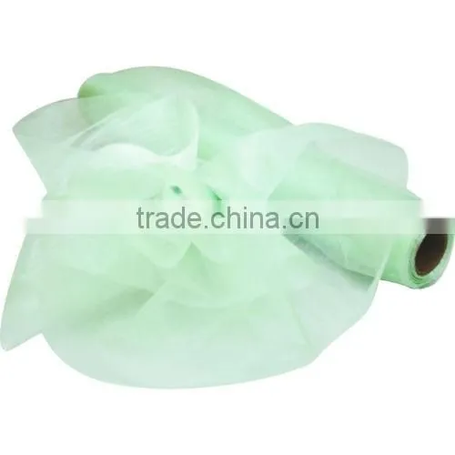 28CM * 25MTR Length Organza Roll Fabric Wedding Party Decor Chair Bows Table Runner Sash photo-3