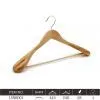Bamboo Clothes Hanger
