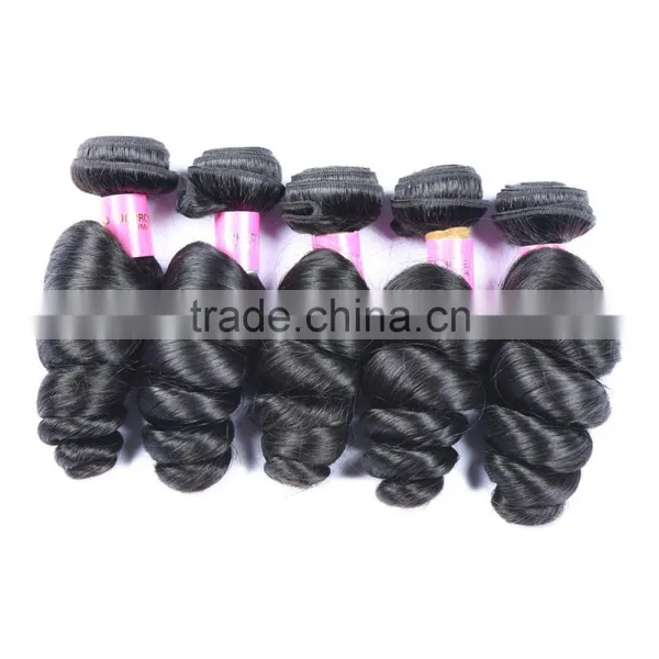 Brazilian Virgin Hair 7A Loose Wave Brazilian Hair Weave Bundles Rosa Queens Curly Weave Human Hair photo-2