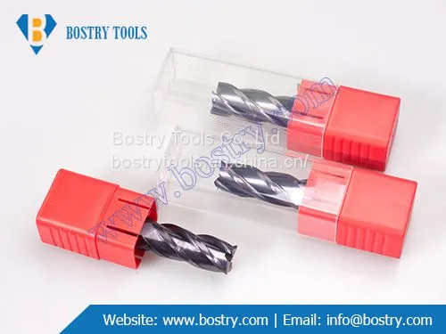 4 Flute Spiral Flat Solid Carbide End Mill for Metal Milling AlTiN Coating CNC Cutting Tools photo-3
