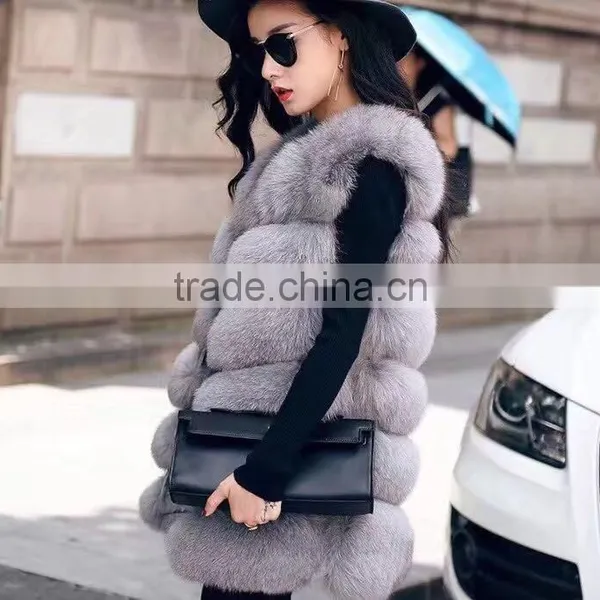 Yanran Fur Gilet YR988 Super Quality Hot Sale Real Fox Fur Vest photo-2