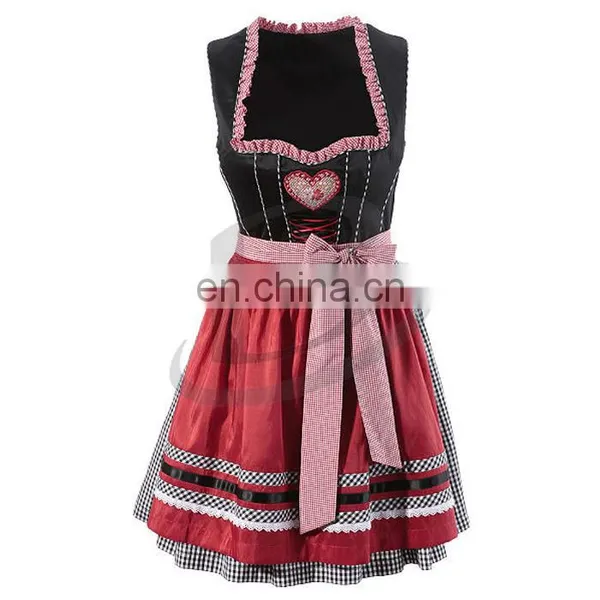 Classical Dirndl Trachten German Oktoberfest Bavarian Traditional Dirndl For Women (Oktoberfest Garments)