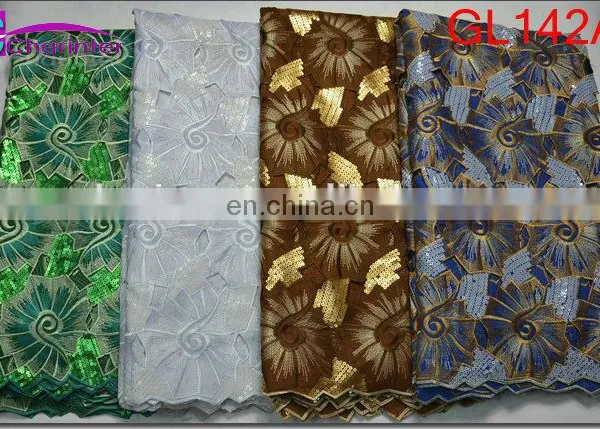 Organza Guipure Lace Fabric GL142 photo-5