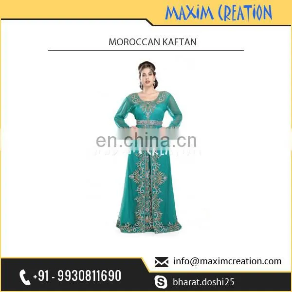 Superior Quality Material Made Moroccan Kaftan Having Hand Embroidery Available at Affordable Rate photo-2