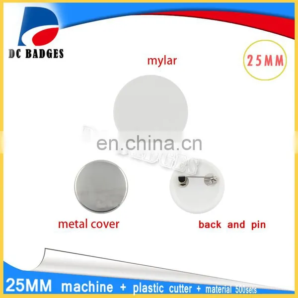 New 25 mm Rotating Button Badge Machine Combination + 500 Sets of Badge Material + Adjust Circle Cutter photo-3