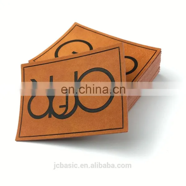 Washable Embossed Fake Leather Tags Labels photo-6