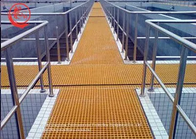 Industrial Plastic Grate Sheet Fiberglass Deck Grating High Strength photo-4