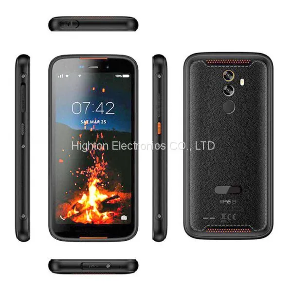 Cheapest 5.5 Inch Android 9.0 HiDON Rugged Phone 4G LTE IP68 Waterproof Smartphone NFC Fingerprint Unlocked Mobile Phone photo-5