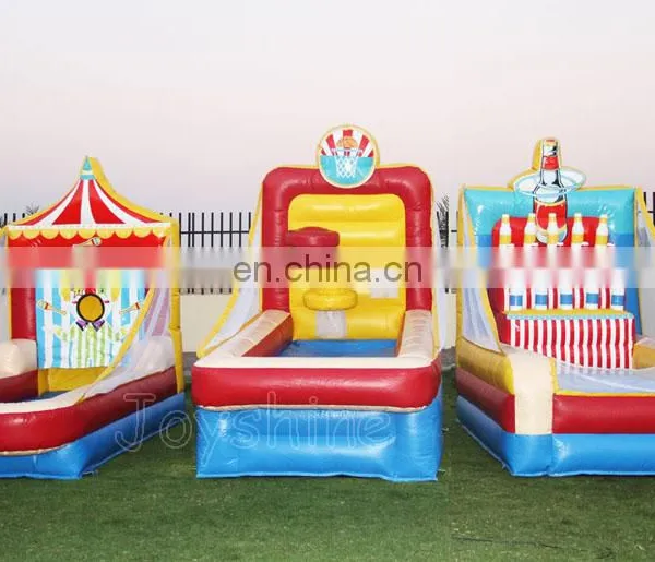 3pcs Inflatable Stalls Game Packages Active Fun Carnival Games Basketball Toss Shooting photo-4