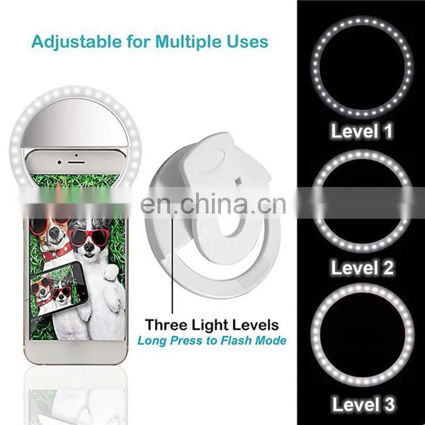2020 Newest Clip on 36 Led RK12 Beauty LED Flash Selfie Fill Ring Light for All Mobile Phones Anillo de Luz Led Para Selfie photo-4