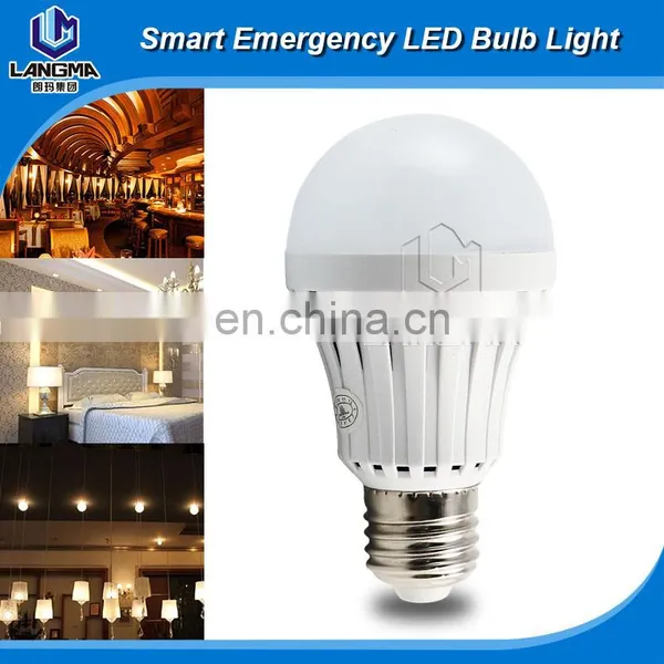 Warm White+cold White 7w E27 5-6hours Emergency Time Led Light Emergency Lamp photo-6