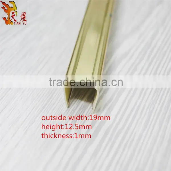 u Shape Golden Silver Chrome Color Plastic Decor Trim Strip Picture Frame Fitting