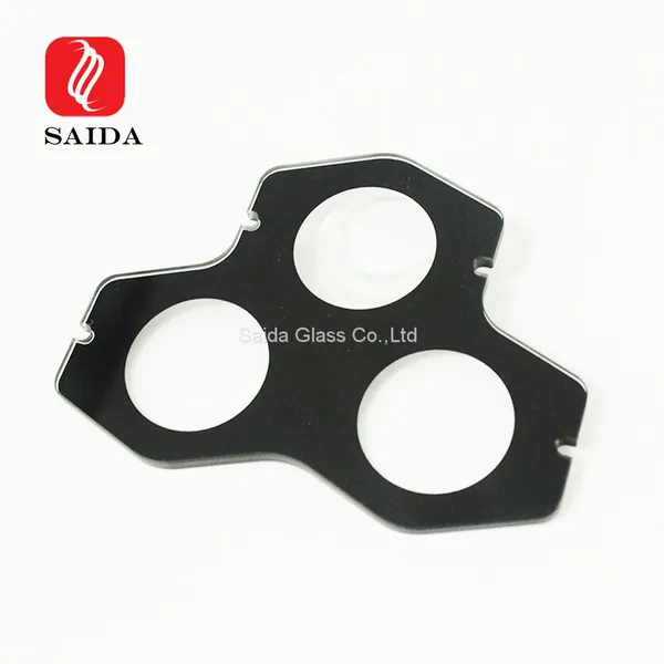 Customzied 3mm 4mm 5mm Black Ceramic Silkscreen Printing Toughened Glass for Architectual Lighting