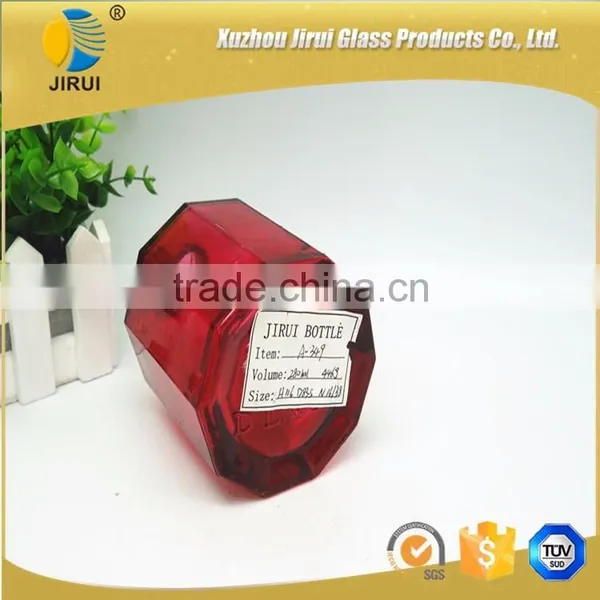 280ml Red Reed Diffuser Glass Bottle With Cork photo-3