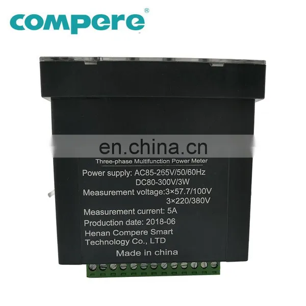 Smart Power Consumption Meter 3 Phase Multifunction Panel Meter Rs485 photo-3