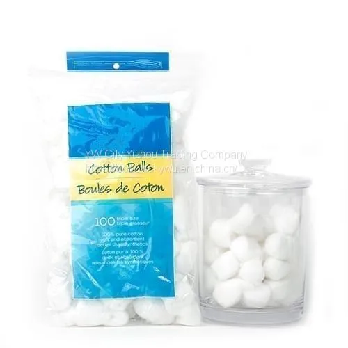 Cotton Balls Manufacturing High Absorbent 100 Count Cottonballs