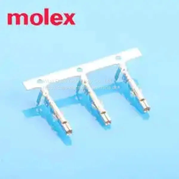 Molex 39000038 Mini-Fit Female Crimp Terminal, Tin (Sn) Over Copper (Cu) Plated Brass, 18-24, 22+22 AWG, Reel