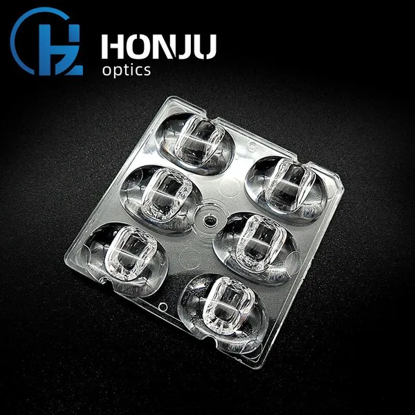 Hongzhu 50X50 мм наружный светильный линз 5050 ПК 6 в 1 светодиодный наружный освещение улично-проезжевой линза