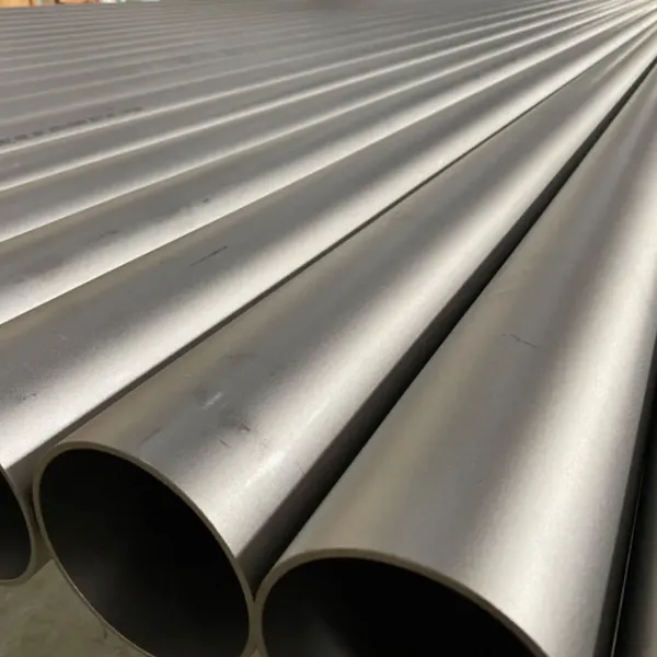 Hot Rolled Duplex Stainless Steel Pipe 2507 2520 10mm Thickness Round Oval Silver Seamless photo-3