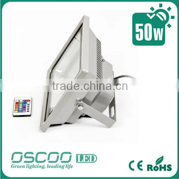 50W IP65 Waterproof LED Flood Light High Powered RGB Color Change(16 Different Color Tones) With Remote Control photo-4